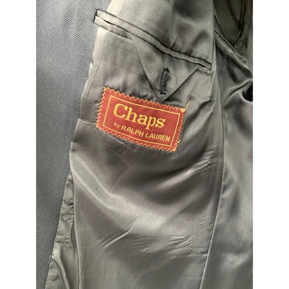 Vintage Chaps by Ralph Lauren Mens XL Navy Blazer Gold Tone Buttons 2 Button Clo - Picture 5 of 11